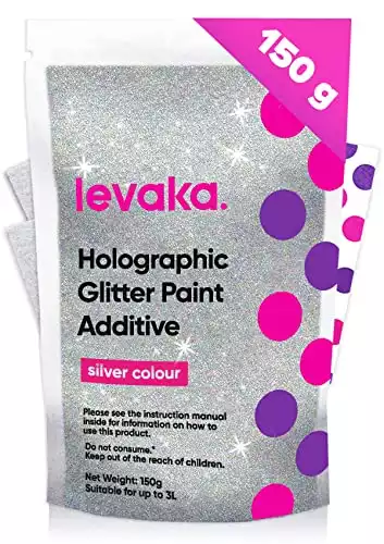 Levaka 150 Gramm Holographischer Glitzer für deine Glitzer Tapete