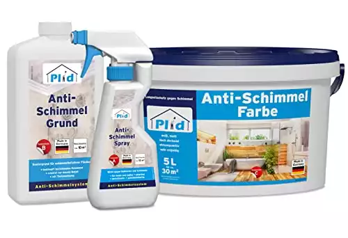 plid® Anti Schimmelfarbe Sanier-Set 5 Liter