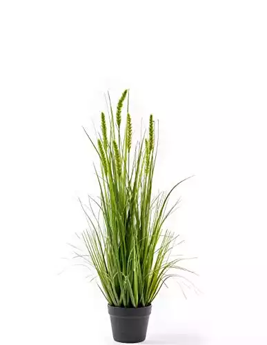 Klocke Kunstpflanzen Hochwertiges Dekogras im Topf - Groß: 90cm - Wunderschön & Naturgetreu