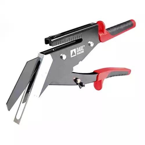 DAKL Profi Schieferschere 55 mm mit Locher, Eternit, Faserzement, Dachdecker, Lochstanze