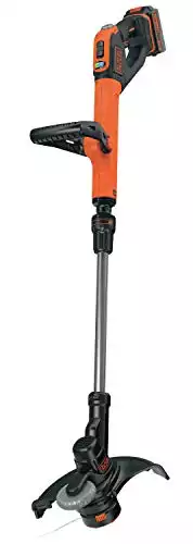 Black+Decker Akku-Rasentrimmer (Powercommand EasyFeed, 18V 4,0Ah, inkl. Akku und Ladegerät, 30 cm Schnittbreite)