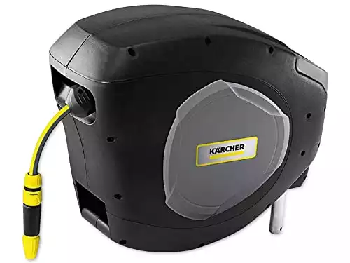Kärcher Premium Wand Schlauchboxen CR 5.220, grau/schwarz, automatische Aufrollung, 20 m