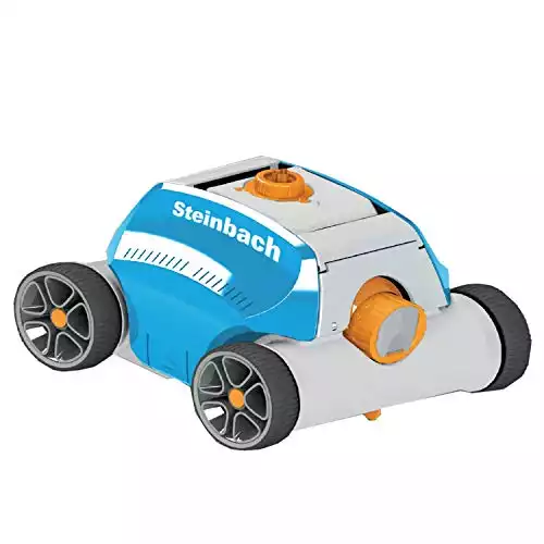 Steinbach Poolrunner Battery+, für Pools bis 18 m² Grundfläche, vollautomatisch, kabelllos, Akku-Betrieb, Leistung ca. 10 m³/h, 061013