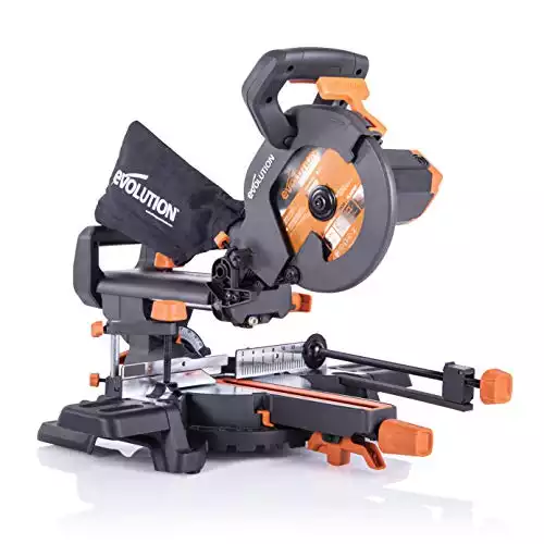 Evolution Power Tools - R210SMS+ Mehrzweck-Gleit-Gehrungssäge mit Plus Pack, 210 mm (230 V)
