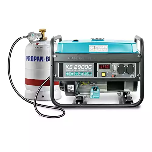 LPG/Benzin-Generator KS 2900G 230V mit Überlast- und Kurzschlussschutz
