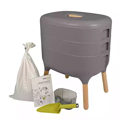 NATURSACHE Wurmkomposter mit 1000 Würmern für Küche, Balkon und Garten