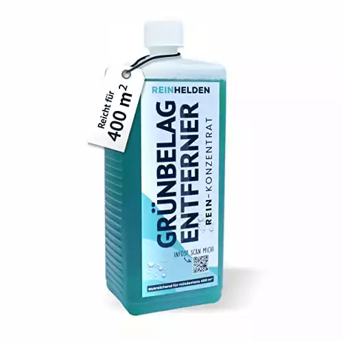 REINHELDEN Intensiv Grünbelagentferner, 1 Liter Konzentrat für Fassade, Dach und Terrasse